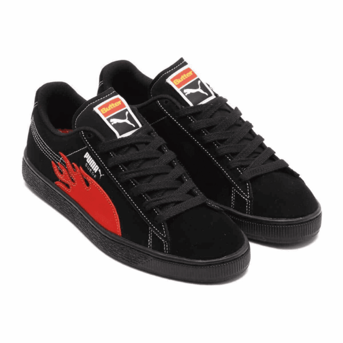 PUMA x Butter Goods Suede Classic Skor ”Svart Röd”