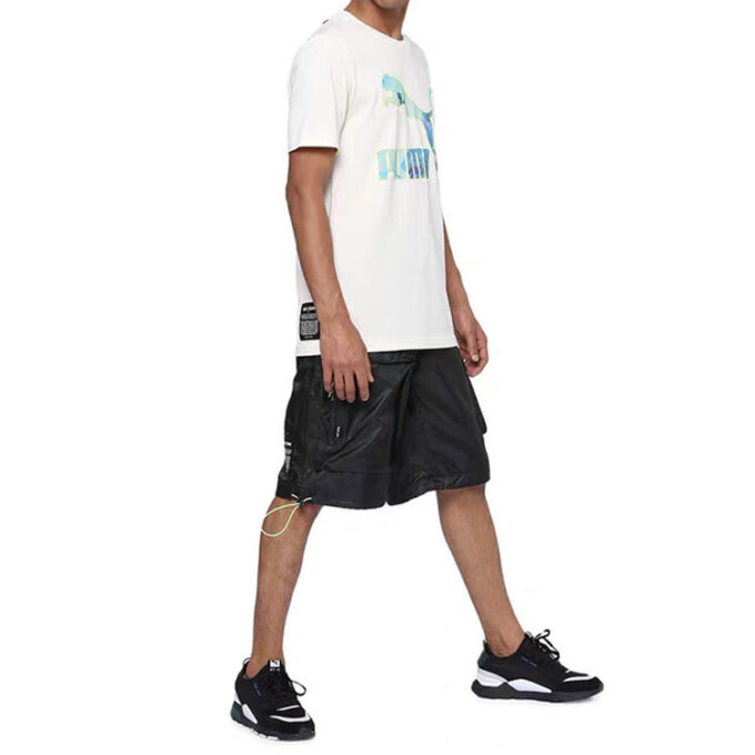 PUMA x Central Saint Martins vävda shorts ”Svartvit”