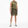 PUMA x First Mile Trendiga Casual Shorts ”Olivgrön”