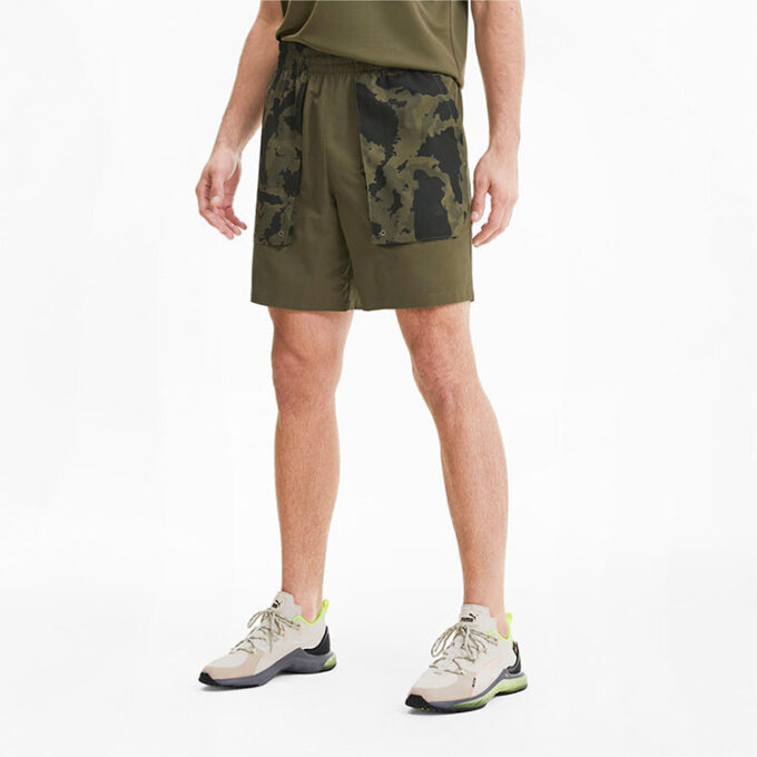 PUMA x First Mile Trendiga Casual Shorts ”Olivgrön”