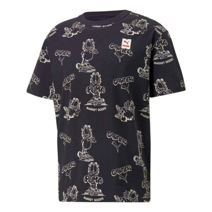 PUMA x GARFIELD Mönstrad T-shirt ”Svart”