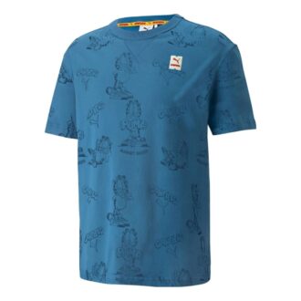 PUMA x GARFIELD Mönstrad T-shirt ”Vallarta Blå”