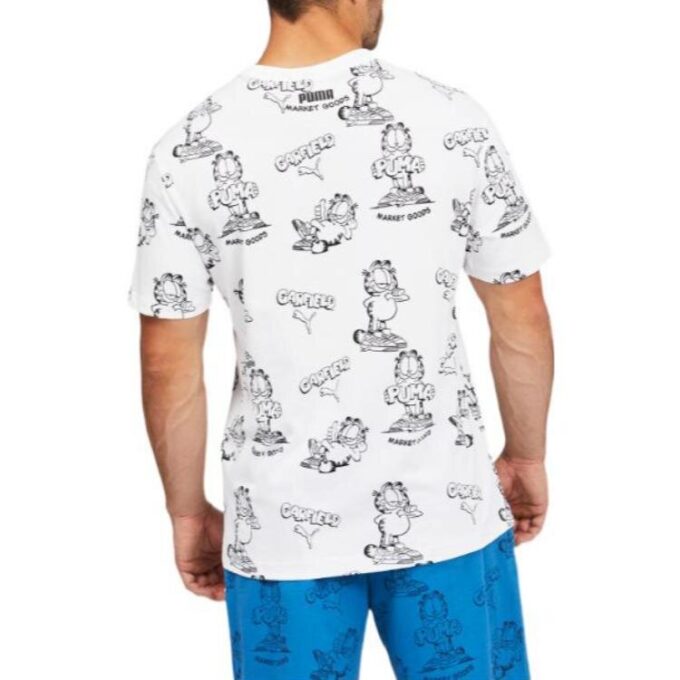 PUMA x GARFIELD Mönstrad T-shirt ”Vit”