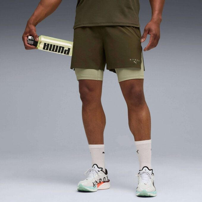 PUMA x HYROX Herr 2-i-1 Träningsshorts
