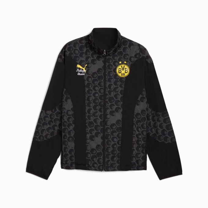 PUMA x KIDSUPER Borussia Dortmund Herr Vändbar Fotbollsvindjacka PUMA x KIDSUPER Borussia Dortmund Herr Vändbar Fotbollsvindjacka