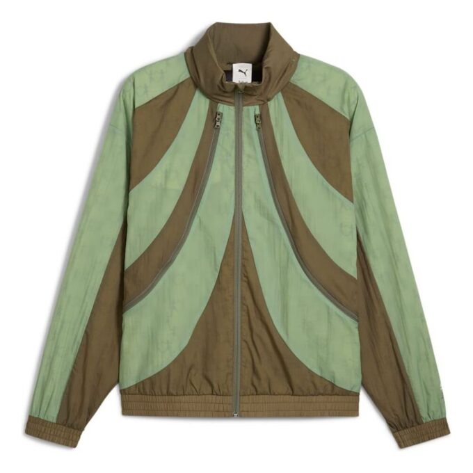 PUMA x KIDSUPER Relaxed-Fit Windbreaker Jacka ”Dusty Green”