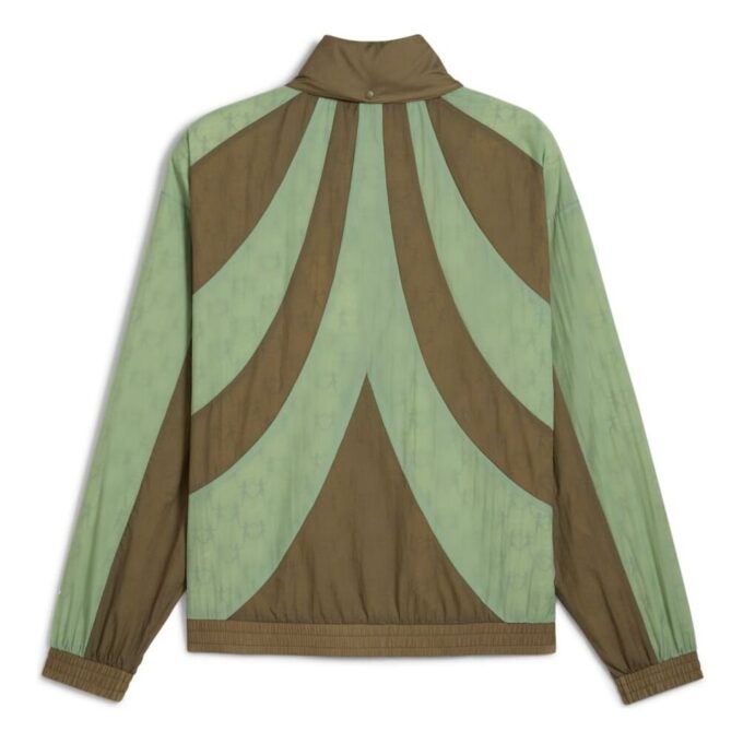 PUMA x KIDSUPER Relaxed-Fit Windbreaker Jacka ”Dusty Green”
