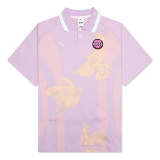 PUMA x KidSuper Stickad Pikétröja ”Vivid Violet”