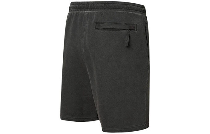 PUMA x Kidsuper Studios Crossover Logo Alfabet Broderad Distress Dragsko Sport Shorts Svarta