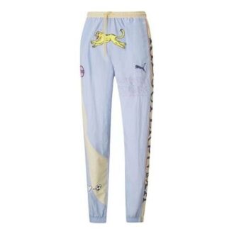 PUMA x KIDSUPER Studios Träningsbyxor ”Lila Gul Svart”