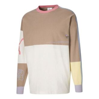 PUMA x KS LS T-shirt Långärmad T-shirt Krämig Vit