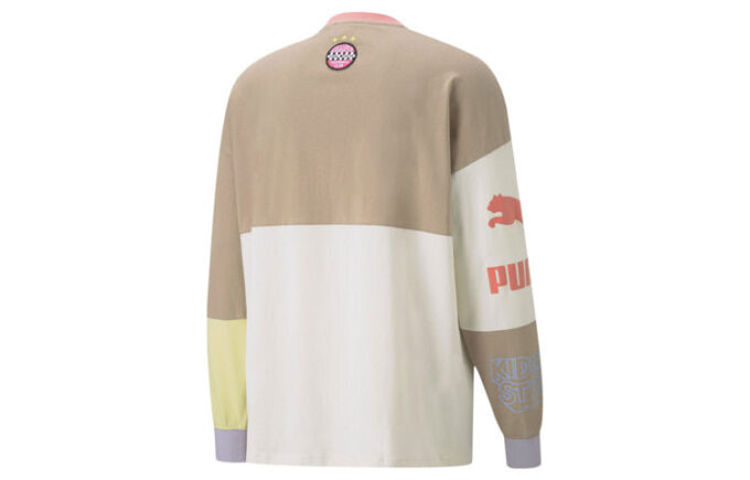 PUMA x KS LS T-shirt Långärmad T-shirt Krämig Vit