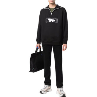 PUMA x Maison Kitsun Half Zip-tröja ”Svartvit”