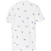PUMA x Maison Kitsune Crossover Aop T-shirt Broderad Logotyp Sport Rund Hals Kortärmad Vit