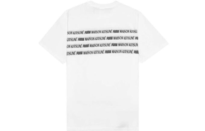 PUMA x Maison Kitsune Unisex Konstruerad Broderi Vit