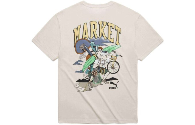 PUMA x Market Graphic T-shirt ”Beige”