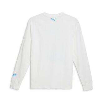 PUMA x MELO Blå Hive Långärmad Basketboll T-shirt ”Vit”