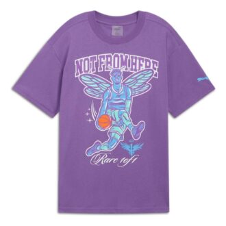 PUMA x Melo Charlotte basket-T-shirt ”Lila”