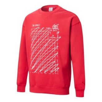 PUMA x Michael Lau Graphic Långärmade Rundringade Tröjor ”Röd”