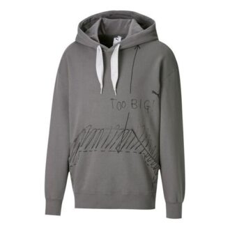 PUMA x Michael Lau Too Big Graphic Hoodie ”Grå”