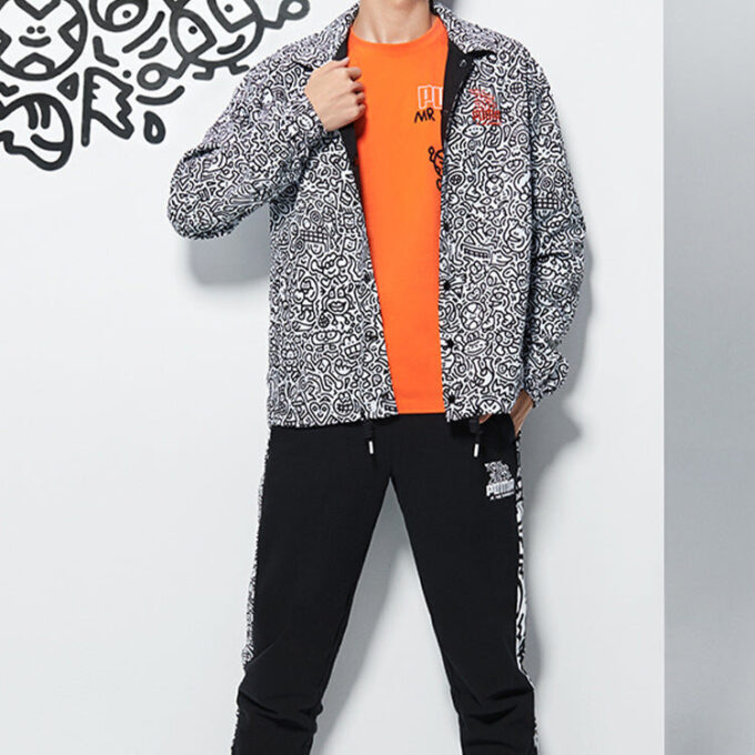 PUMA x Mr Doodle Byxor ”Svartvit”