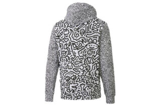 PUMA x MR DOODLE Crossover Broderad logotyp Tryck Graffiti Casual Vit