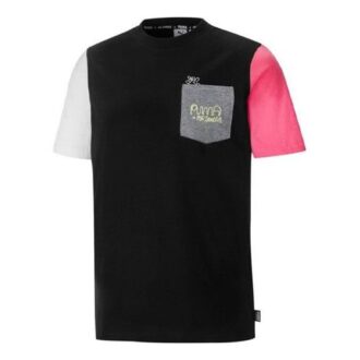 PUMA x Mr Doodle Crossover Casual Sport Rund Hals Kortärmad Svart