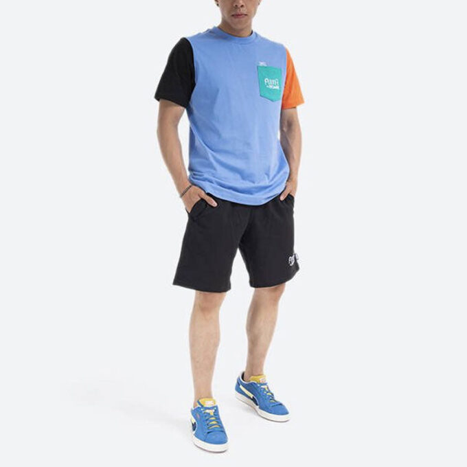 PUMA x Mr Doodle Crossover Casual Sports Rund Hals Kortärmad Blå
