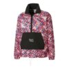 PUMA x Mr Doodle Crossover Graffiti Tryck Kontrasterande Färger Kofta Stand Collar Jacka Röd