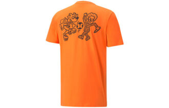 PUMA x Mr Doodle RELAXED T-SHIRT MED LJUSTRYCK OCH LJUSTRYCK OCH ORANGE