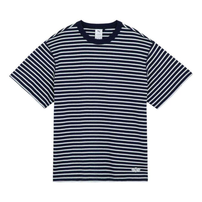 PUMA x Nanamica Randig T-shirt ”Marinblå”