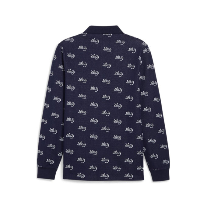 PUMA x Noah Jacquard Pikétröja ”Marinblå”