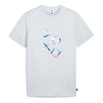 PUMA x PlayStation Graphic T-shirt ”Silver Mist”