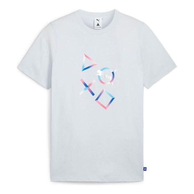 PUMA x PlayStation Graphic T-shirt ”Silver Mist”