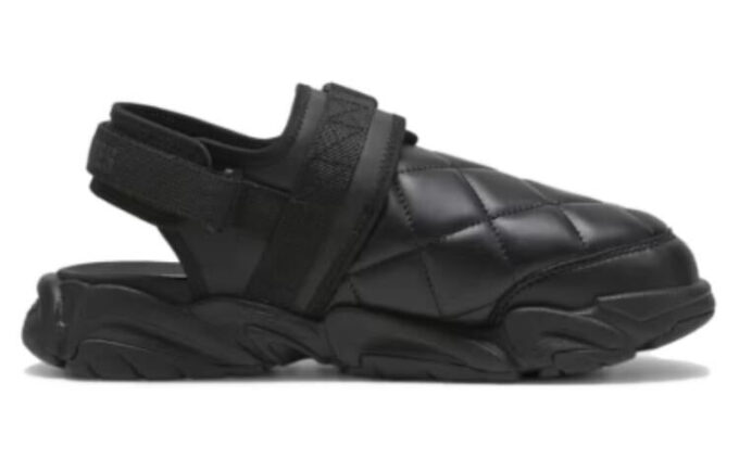 PUMA x PLEASURES TS-01 Quilt-sandaler ”Svarta”