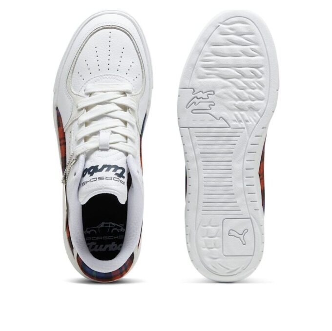 PUMA x Porsche Legacy CA Pro ”Tartan Formstrip Vit Redmazing”