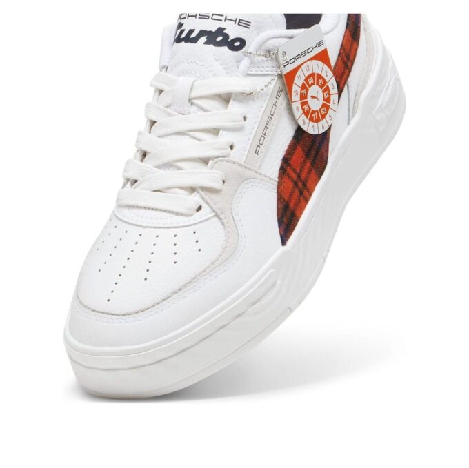 PUMA x Porsche Legacy CA Pro ”Tartan Formstrip Vit Redmazing”