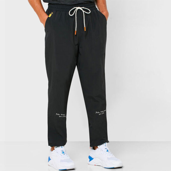 PUMA x Randomevent vävda byxor ”Svarta”