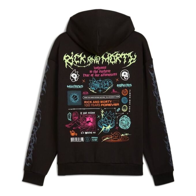 PUMA x RICK AND MORTY Hoodie ”Svart”