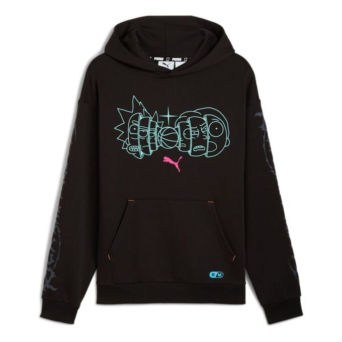 PUMA x RICK AND MORTY Hoodie ”Svart”