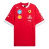 PUMA x Scuderia Ferrari 2025 Replica Oversized-Fit Drivers T-shirt ”Mörkkörsbär”
