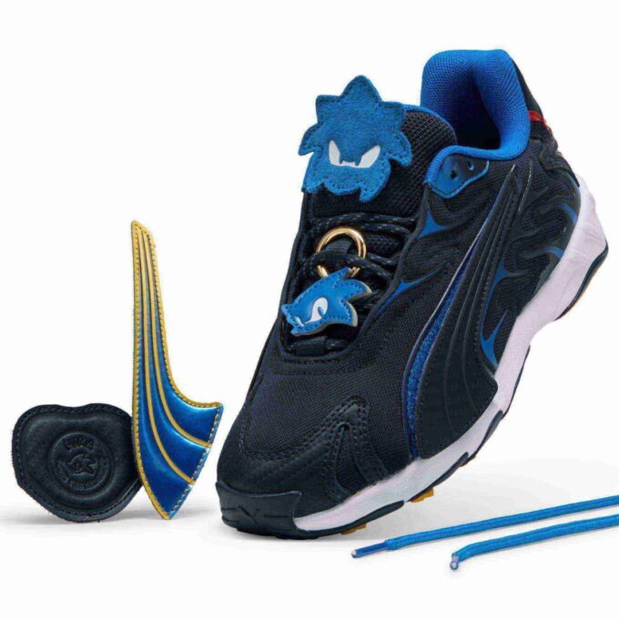 PUMA x SONIC THE HEDGEHOG Inhale Sonic stora barnsneakers PUMA x SONIC THE HEDGEHOG Inhale Sonic stora barnsneakers
