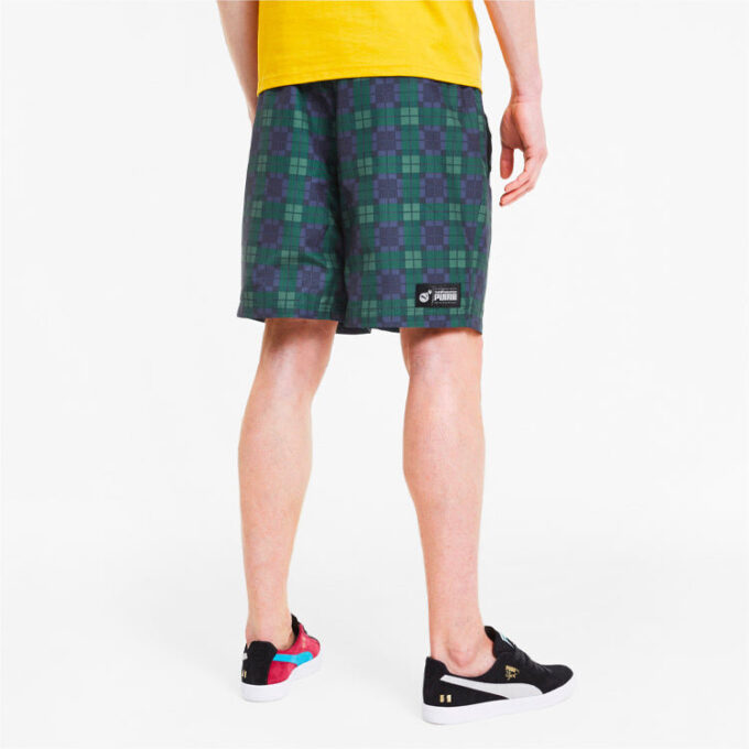 PUMA x The Hundreds Crossover Print Athleisure Casual Sportshorts Grön