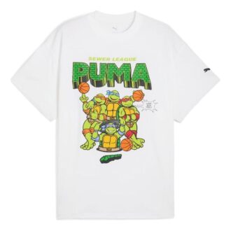 PUMA x TMNT basket-T-shirt ”Vit”