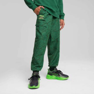 PUMA x TMNT stora barnbyxor i vävd cargo