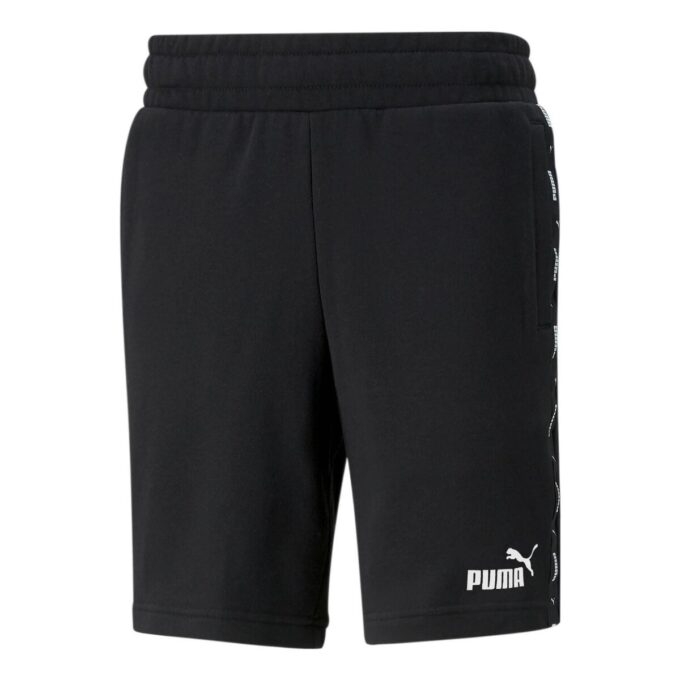 Raka shorts med logotyp ”Svarta”