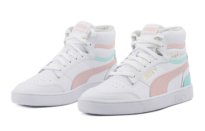 Ralph Sampson Mid K Mid-top Sneakers Vita/Rosa/Blå