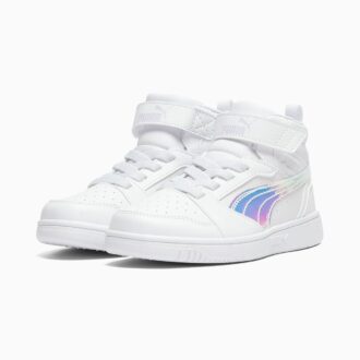 Rebound V6 Shine små barns mellanstora lättåtkomliga sneakers