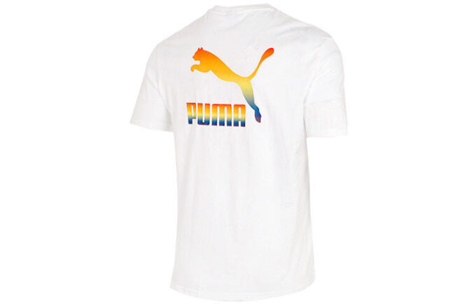 Regnbågslogotyp T-shirt ”Vit”