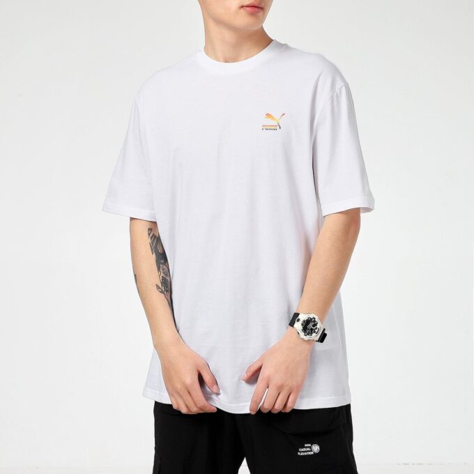 Regnbågslogotyp T-shirt ”Vit”